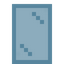 Cyan Glass Door