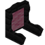 Pink Ebony Fancy Seat Back
