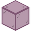 Bubblegum Bordered Crystalix Glass