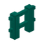 Cyan Plastic Barrier