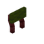 Green Netherwood Raised Seat Back