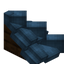 Cyan Longer Roof (Dark Oak)