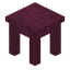 Stripped Crimson Table