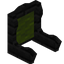 Green Ebony Fancy Seat Back