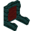 Red Warped Fancy Seat Back
