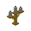 White Golden Candelabra