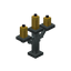 Yellow Silver Candelabra