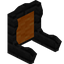 Orange Ebony Fancy Seat Back