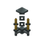 Yellow Silver Chandelier