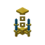 Light Blue Golden Chandelier