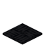 Tripped Black Carpet