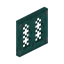 Warped Lattice Fence Gate