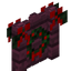 Crimson Fence Gate with Garland
