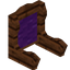 Purple Zelkova Fancy Seat Back