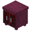 Stripped Crimson Double Wardrobe