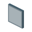 Clear Cyan Stained Glass Pane