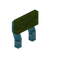 Green Blue Bioshroom Raised Seat Back