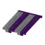 Purple Striped Awning