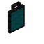 Cyan Ebony Tall Seat Back
