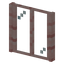 Rectangle Cherry Planks Window