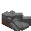 Light Gray Longer Roof Slab (Jungle)