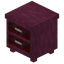 Stripped Crimson Double Drawer