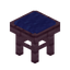 Blue Mahogany Seat