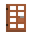 Tiled Acacia Door