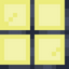 Yellow Stained Barred Glass Pane