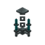 Cyan Silver Chandelier
