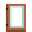 Glass Acacia Door