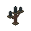 Exposed Gray Copper Candelabra