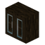 Dark Oak Glass Kitchen Cabinet