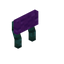 Purple Warped Raised Seat Back
