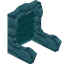 Cyan Blue Bioshroom Fancy Seat Back