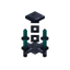 Cyan Iron Chandelier