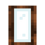 Redwood Bark Glass Door
