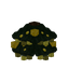 Yellow Decorated Christmas Tree Middle