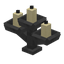 Iron Triple Candle Holder