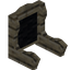 Black Palm Fancy Seat Back