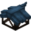 Cyan Longer Top Roof Block (Framed)