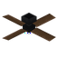Jungle Dark Ceiling Fan