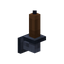 Brown Iron Wall Candle