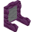 White Pink Bioshroom Fancy Seat Back