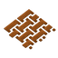 Red Sandstone Dumble Paving
