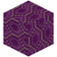Hexagonical Magenta Glazed Terracotta