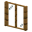 Rectangle Palm Planks Window