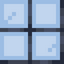 Light Blue Stained Barred Glass Pane