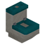 Cyan Toilet