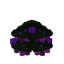 Purple Decorated Christmas Tree Middle